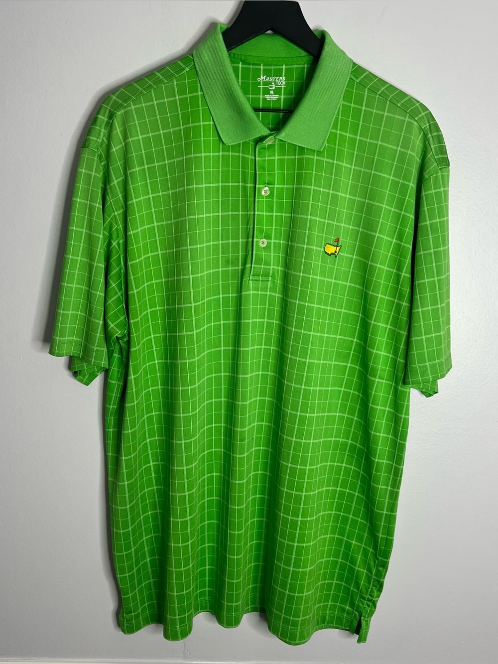 Masters Tech Golf Polo Shirt Mens XL Green Performance